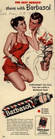 Barbasol Vintage Shaving Ad