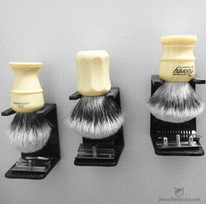 Trifecta of Shaving Brushes - Simpson, Rooney, and Shavemac