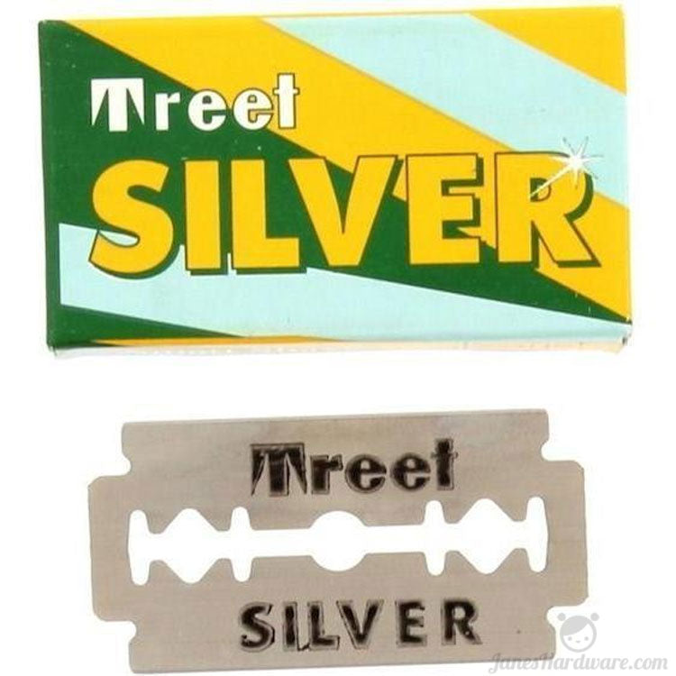 Treet Silver Carbon Steel Razor Blade | JanesHardware.com