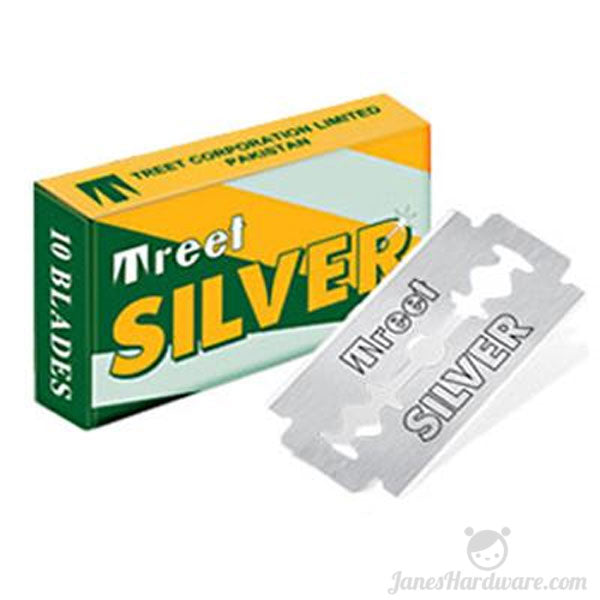 Treet Silver Carbon Steel Razor Blade – JanesHardware.com